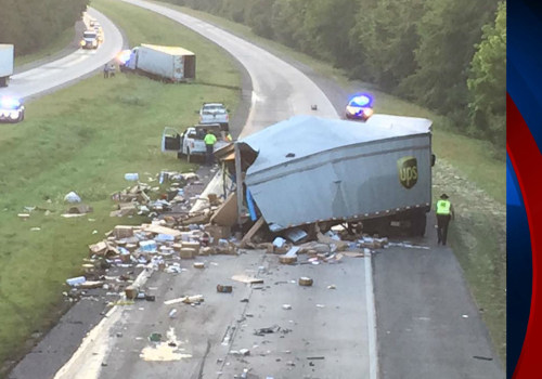 How many ups trucks crash annually?